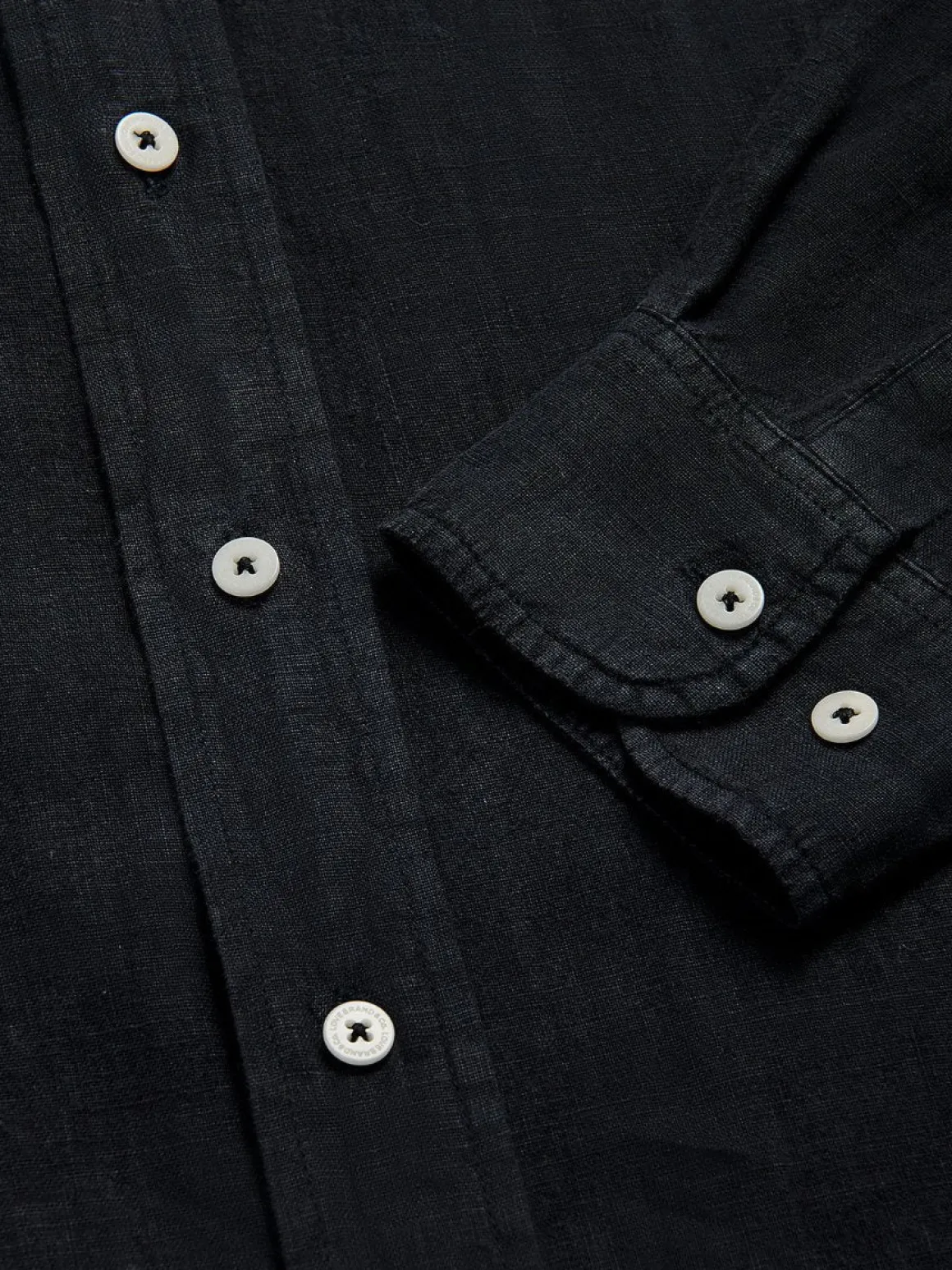 Men's Volcanic Black Abaco Linen Shirt