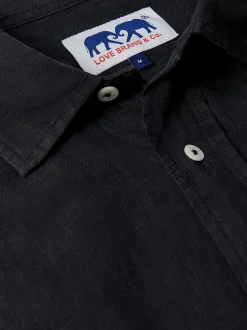 Men's Volcanic Black Abaco Linen Shirt