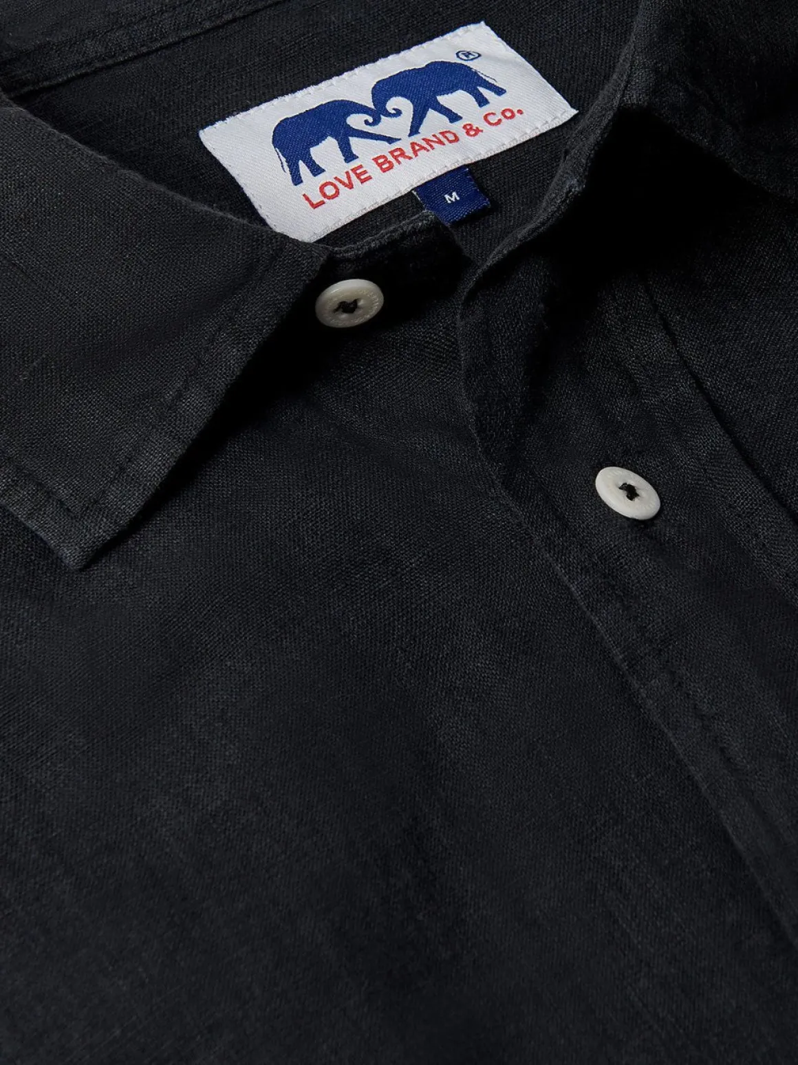Men's Volcanic Black Abaco Linen Shirt
