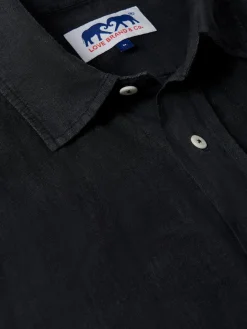 Men's Volcanic Black Manjack Linen Shirt