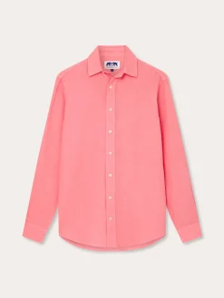 Men's Watermelon Abaco Linen Shirt