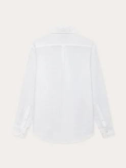 Men's White Abaco Linen Shirt