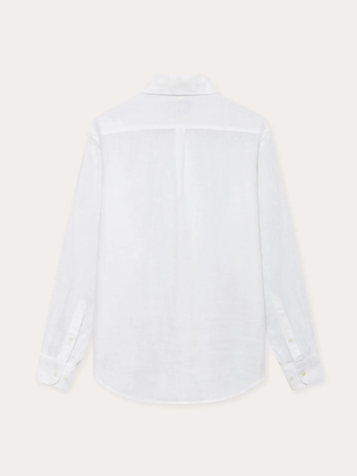 Men's White Abaco Linen Shirt