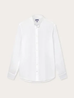 Men's White Go With The Flow Maycock Linen Shirt