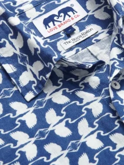 Men's White Heron Abaco Linen Shirt