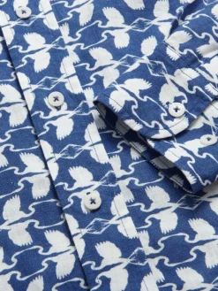 Men's White Heron Abaco Linen Shirt