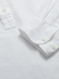 Men's White Hoffman Linen Shirt