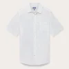 Men's White Manjack Linen Shirt