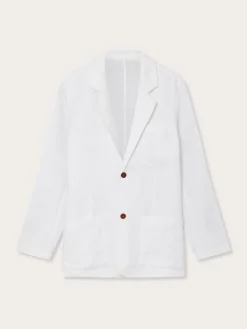 Men's White Nassau Linen Jacket