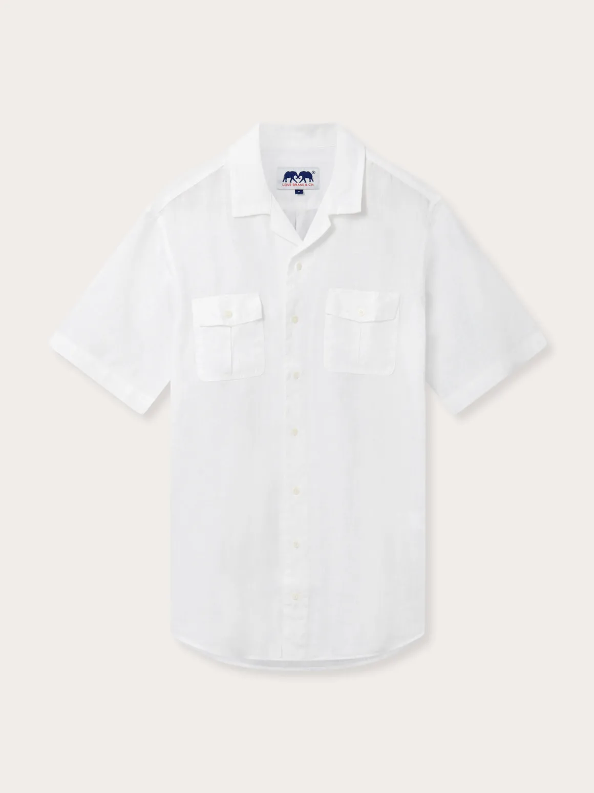 Men's White Normans Linen Shirt