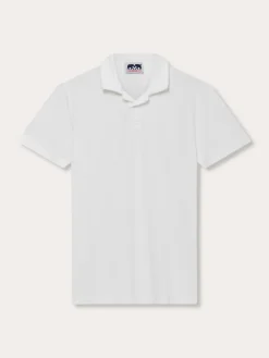 Men's White Powell Terry Polo Shirt