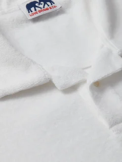 Men's White Powell Terry Polo Shirt
