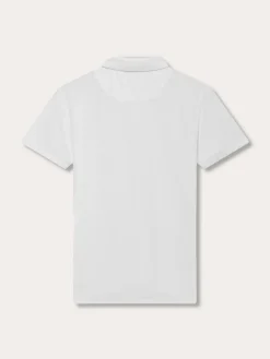 Men's White Powell Terry Polo Shirt