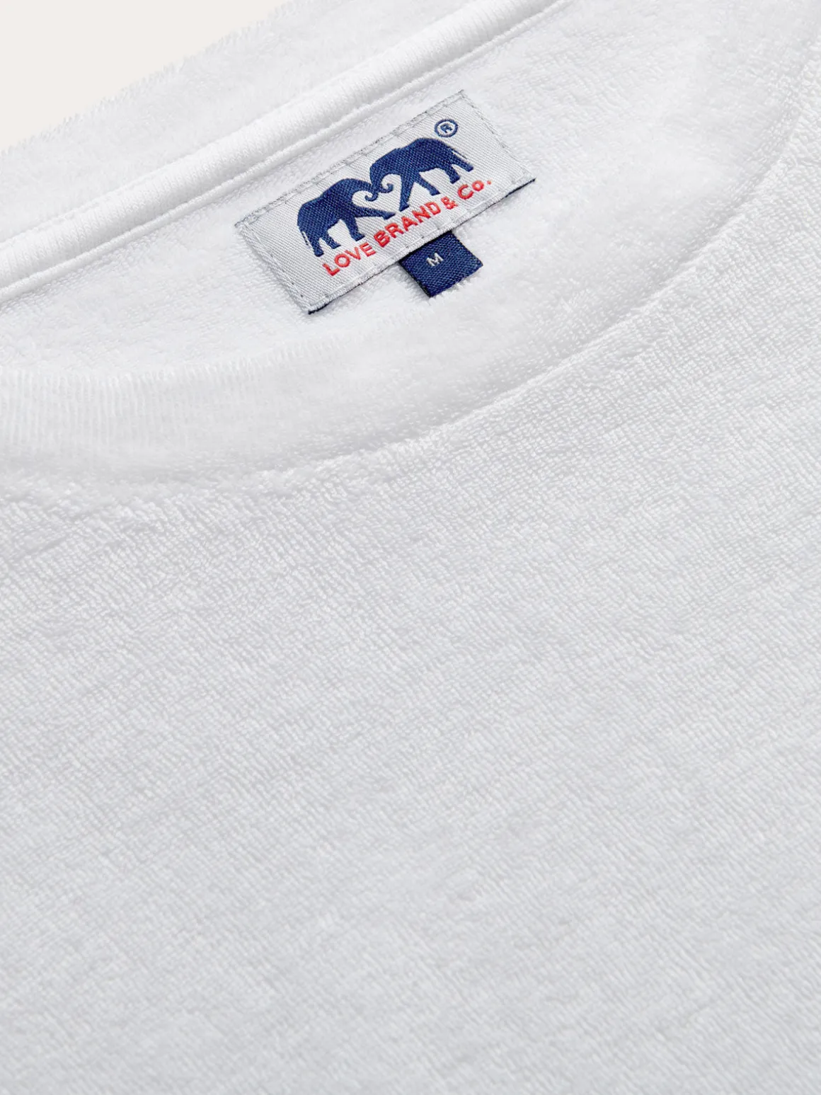 Men's White Russell Terry T-Shirt