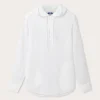 Men's White Windermere Linen Hoodie
