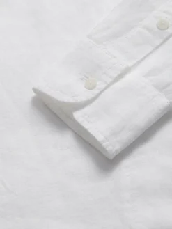 Men's White Windermere Linen Hoodie