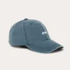 Washed Navy Crisby Cap with Vegan Leather Strap