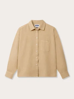 Womens Coconut Inagua Linen Shirt