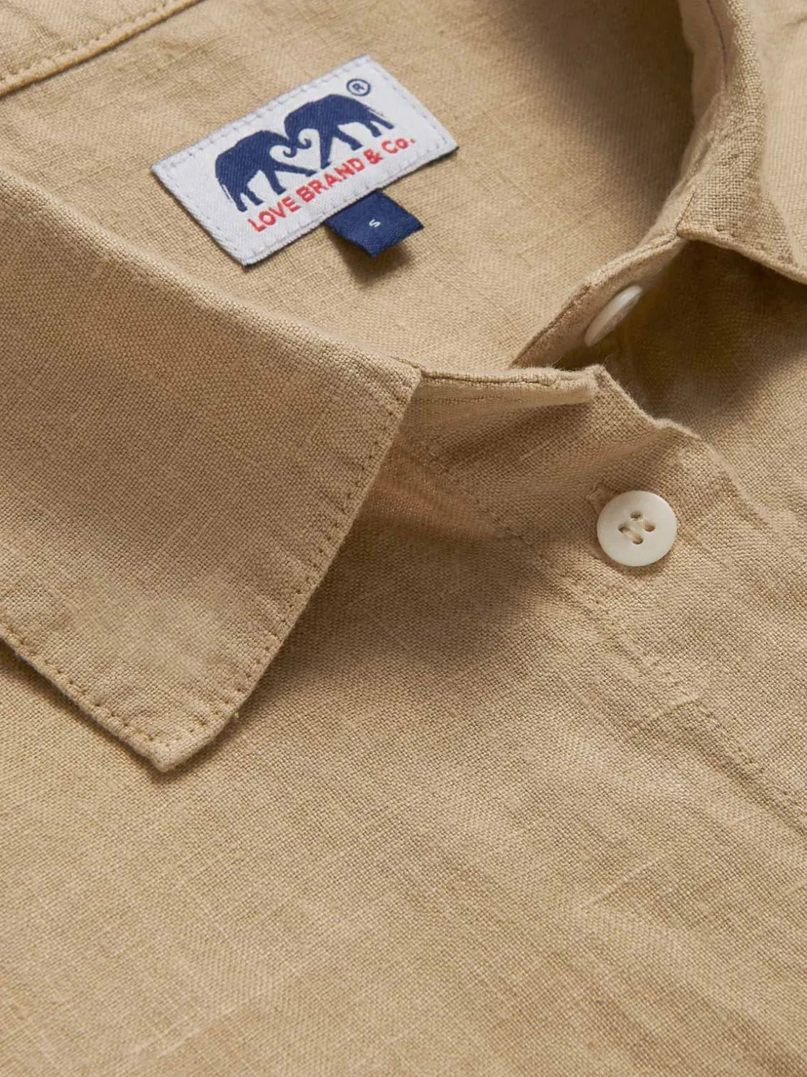 Womens Coconut Sapodilla Linen Shirt Dress
