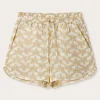 Womens Elephant Palace Coconut Musha Linen Shorts