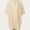 Womens Elephant Palace Coconut Linen Poncho