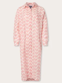 Womens Elephant Palace Strawberry Linen Dress