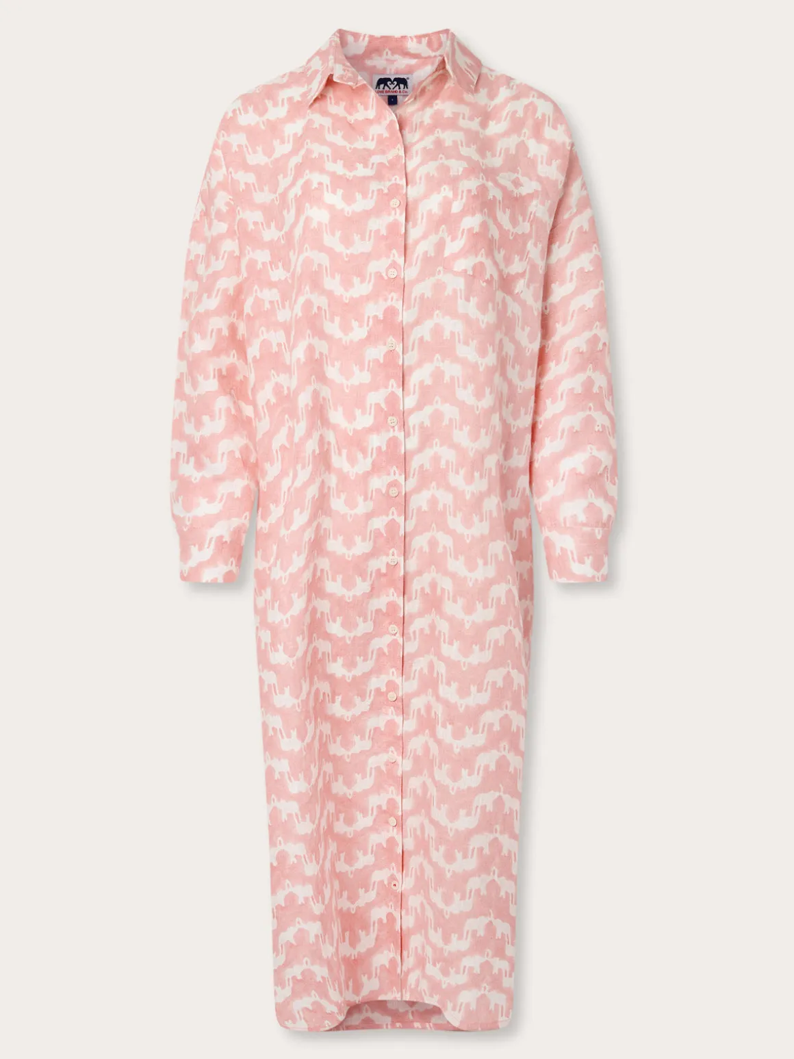 Womens Elephant Palace Strawberry Linen Dress