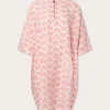 Womens Elephant Palace Strawberry Linen Poncho