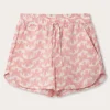 Womens Elephant Palace Strawberry Musha Linen Shorts