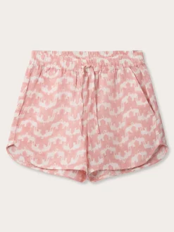 Womens Elephant Palace Strawberry Musha Linen Shorts
