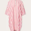 Womens Strawberries & Cream Jumento Linen Poncho