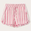 Womens Strawberries & Cream Musha Linen Shorts