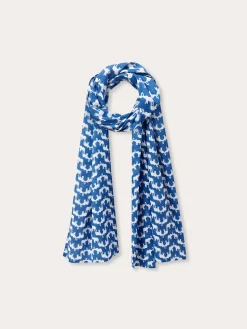 Yuma Cotton Scarf - Elephant Palace Blue