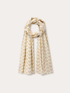 Yuma Cotton Scarf - Elephant Palace Coconut